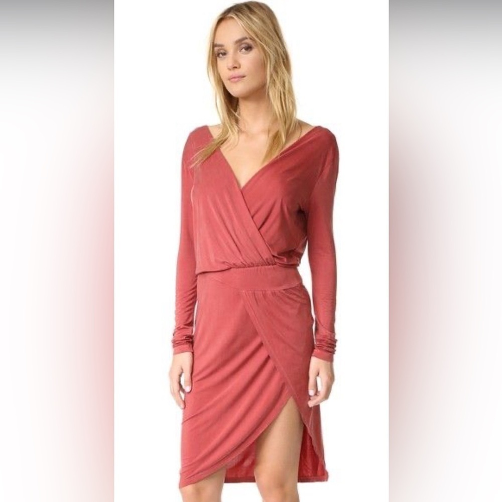 NEW Multiple Sizes Young Fabulous & Broke YFB Vamp Long Sleeve Dress Cherry Red